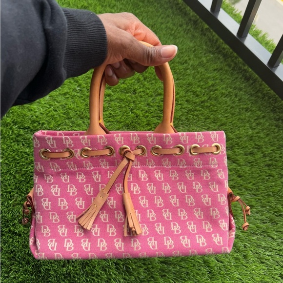 Dooney & Bourke Small Tulip Tassel Tote in Pink - Picture 12 of 12